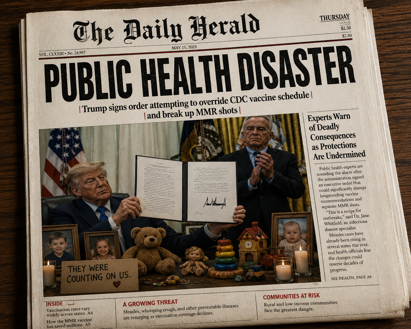 Public Health Disaster — Further Complicating MMR Vaccine